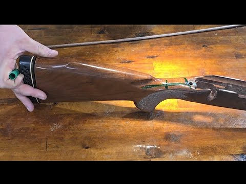 Видео: Как профессионально отремонтировать и восстановить треснувший деревянный приклад винтовки/ружья/р...