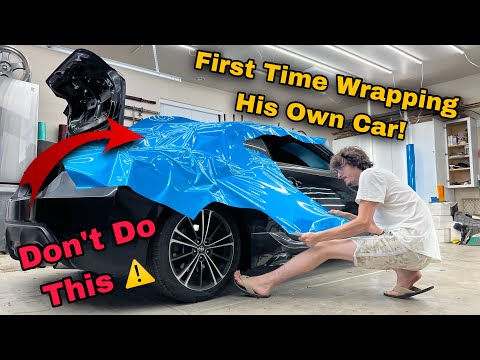 Видео: Уроки оклейки в реальном времени для любителей | Toyota 86 FRS BRZ