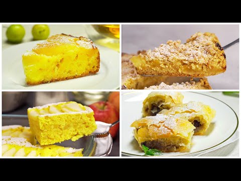 Видео: 4 ЯБЛОЧНЫХ ПИРОГА - попробовав однажды, захочется приготовить еще не раз. Рецепты от Всегда Вкусно!