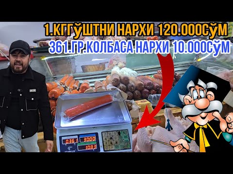 Видео: КЎПЧИЛИКНИ ҚИЗИҚТИРГАН САВОЛ 1кг ГЎШТНИ НАРХИ 12.0000сўм 361.гр КОЛБАСА 10.000сўм  НИМА УЧУН ЭКАН😱🤔