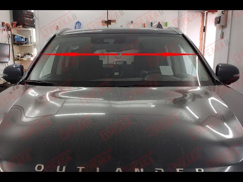 Видео: Дефлектор лобового стекла "Стрелка-2" MITSUBISHI OUTLANDER III c 2012г.в. - strelka11.ru