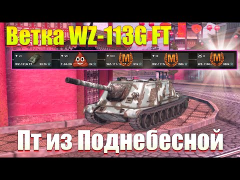 Видео: ВЕТКА WZ-113G FT АКТУАЛЬНА ДЛЯ ПРОКАЧКИ? ОБЗОР ВСЕХ ТАНКОВ ВЕТКИ WOT BLITZ