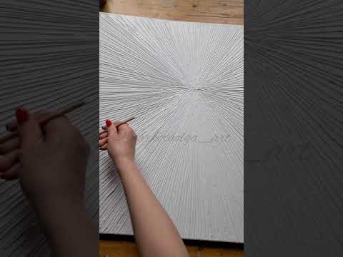 Видео: МК интерьерная картина "ЛУЧИ"