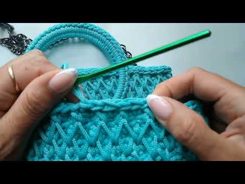 Видео: МК.Видеоурок 3 Обвязка кромки 👜#bag #crochet #handmade #pletunok2804