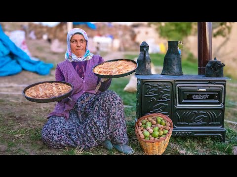 Видео: Традиционная турецкая ореховая пахлава - Сбор грецких орехов в деревне