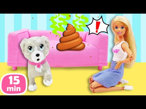 Видео: Влог Барби про животных 🐕 Игры в куклы и смешные видео для девочек