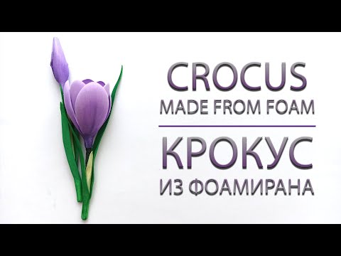 Видео: Крокусы из Фоамирана - Foam Crocus