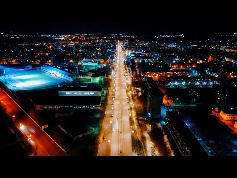 Видео: Вечерний полёт. DJI Mini SE - вечерний Ачинск. Огни вечернего города