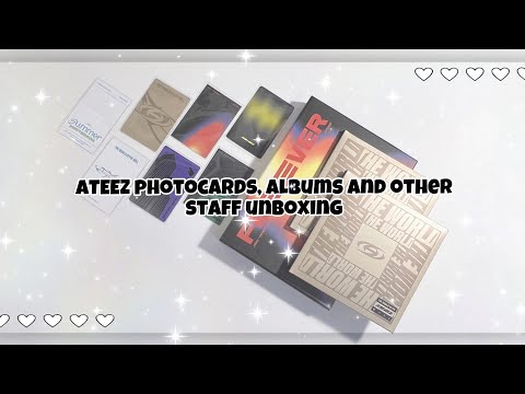 Видео: ATEEZ Распаковка карт, альбомов и другого стаффа || ateez unboxing^^