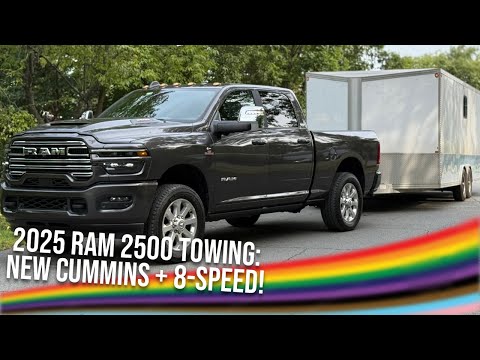 Видео: Обзор Ram 2500 2025 года: буксировка с новым дизельным двигателем Cummins и 8-ступенчатой ​​короб...