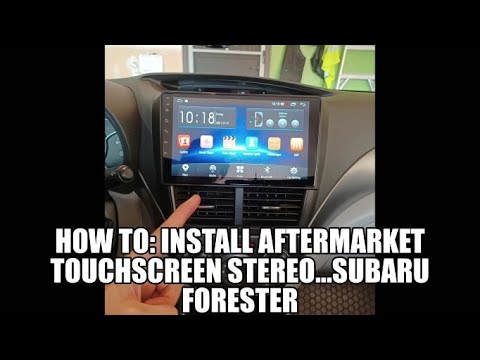 Видео: Как установить дополнительную сенсорную стереосистему на Subaru Forester 2008-12