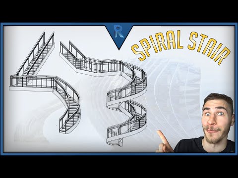 Видео: Как смоделировать винтовую лестницу | Revit