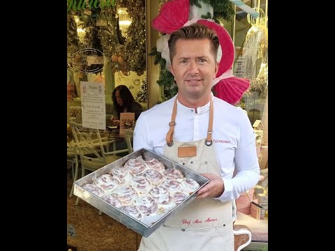 Видео: Булочки с корицей Синнабон / Cinnabon  от Шеф-кондитера Александра Селезнёва  Монако / запись эфира