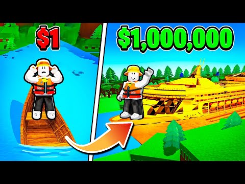 Видео: Лодка за 1 доллар против 1 000 000 долларов в Roblox