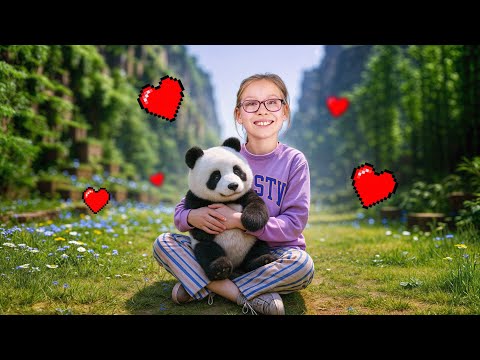 Видео: Фильм Minecraft в кино Англикосик Панда, Скелет, Крипер и Паук в Реальной Жизни!