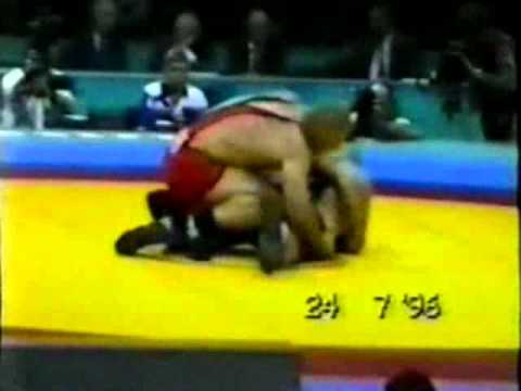 Видео: 130 кг. Финал. А. Карелин - М. Гаффари (Атланта 1996)