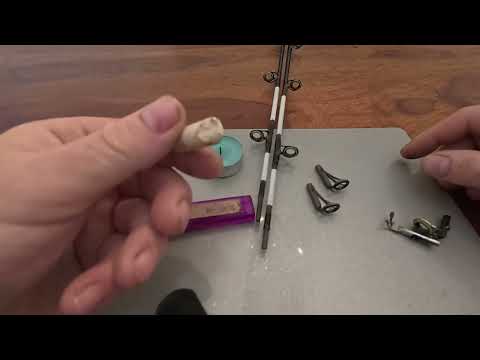 Видео: Как установить новые концевые кольца на удочку. Измерение размеров колец. Морская рыбалка.