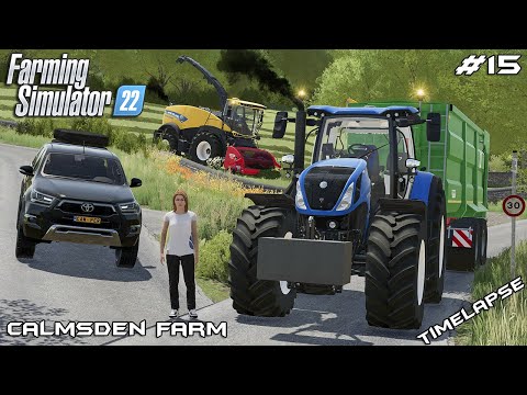 Видео: Заготовка силоса из травы с MrsTheCamPeR | Ферма Calmsden | Farming Simulator 22 | Эпизод 15