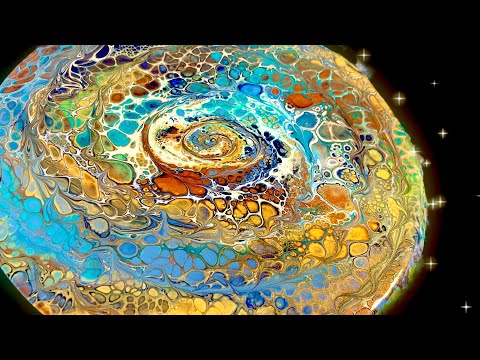 Видео: ✨ Небесное искусство свайпов | Потрясающие клетки в синих, медных и золотых тонах ✨@KimsArtAlchemy