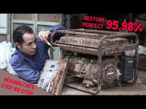 Видео: Ремонт очень ржавого генератора Huawei 3000W, пошаговый ремонт