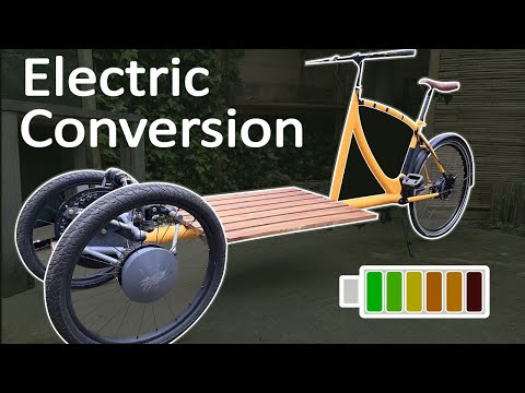 Видео: Электрический переделанный грузовой трехколесный велосипед №7