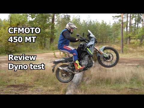 Видео: Обзор CFMOTO 450 MT, максимальная скорость и тест на динамометре