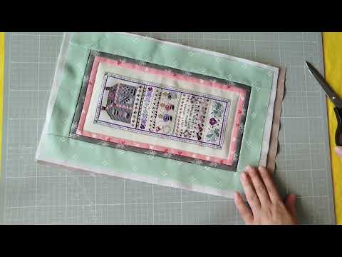 Видео: Прикладное оформление вышивки✨Как я это делала Текстильное панно🖼️Не хуже оригинала!🩷