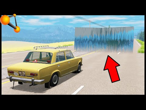 Видео: ВОДЯНОЙ БАРЬЕР! Врезался В ВОДУ! - BeamNg Drive