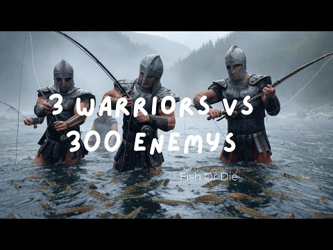 Видео: 3 vs 300 epic battle with the trout empire - Епична битка с империята на пъстървите