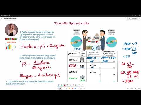 Видео: 35. Лихва. Проста лихва.