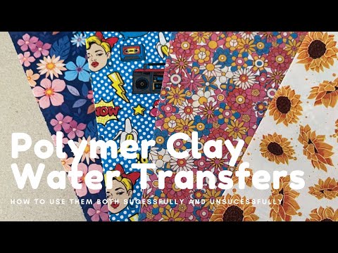Видео: Урок по переносу полимерной глины на воду | Как использовать | Изготовление сережек