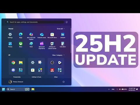 Видео: Крупнейшее октябрьское обновление Windows 11 25H2 в основном выпуске — новое меню «Пуск», новая п...