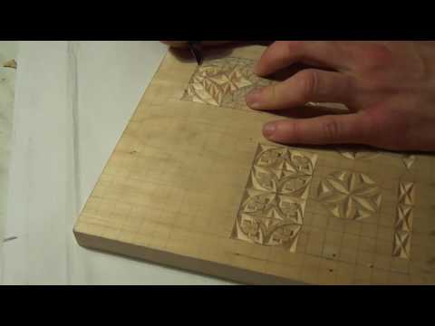 Видео: Геометрическая резьба по дереву. Урок 8 (geometric wood carving)