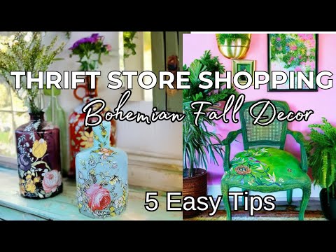 Видео: 5 СОВЕТОВ по созданию легкого осеннего декора из секонд-хенда