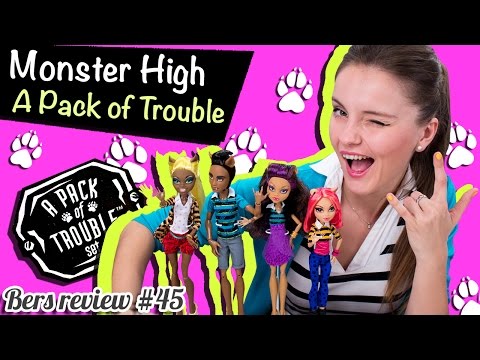 Видео: A Pack of Trouble Set (сет семья Вульфов) Monster High (Школа Монстров) Обзор/Распаковка CBX41