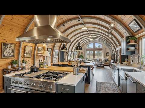 Видео: Эта кухня открытой планировки из Quonset поразит вас