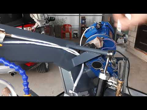 Видео: Ленточная пила по металлу, первый пуск.