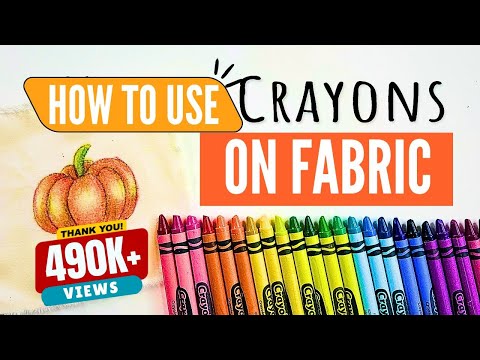 Видео: Как рисовать мелками на ткани | Простые проекты по вышивке для начинающих | Урок по созданию собс...