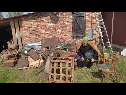 Видео: Набрали целую газель старинных вещей.