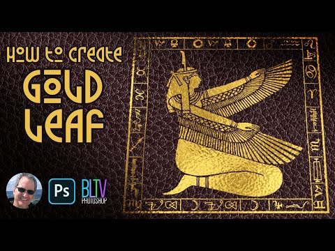 Видео: Photoshop: как добавить графику и текст GOLD LEAF на кожу