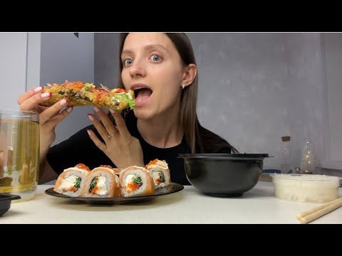 Видео: MUKBANG | Том Ям, роллы, салмон дог