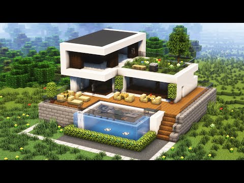 Видео: Дом ХАЙ-ТЕК в майнкрафте
