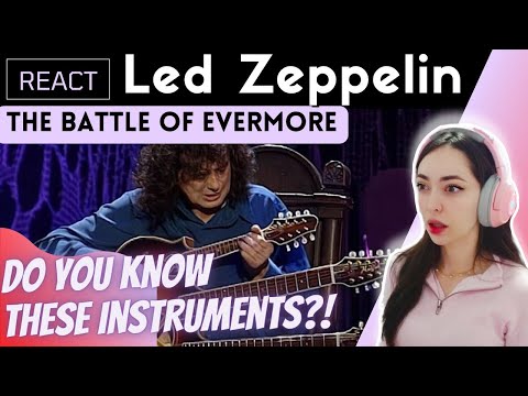 Видео: РЕАКЦИЯ на LED ZEPPELIN - THE BATTLE OF EVERMORE (Джимми Пейдж и Робер Плант при участии Наджмы А...