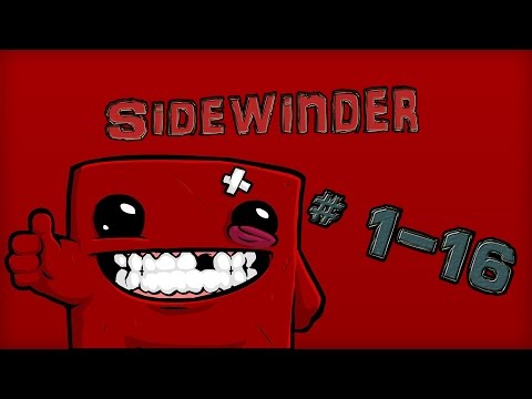 Видео: SuperMeatBoy - # 1-16 Sidewinder (быстрое прохождение)