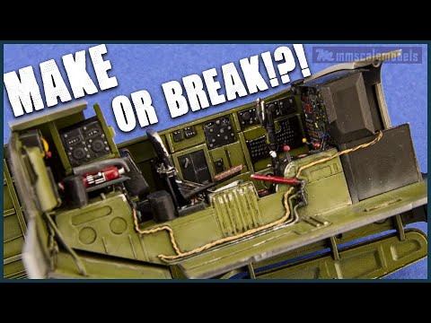 Видео: Покраска и выветривание интерьера - Douglas B-26B-50 Invader - ICM - 1/48