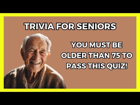 Видео: Викторина для пожилых людей: «Молодой ли у вас мозг?»