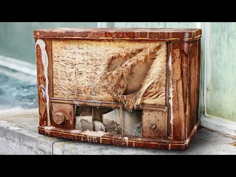 Видео: Philips 1941 | Реставрация старого радио