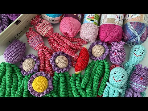 Видео: Игрушки для Клуба 28 петель/ поговорим об игрушках и свяжем цветок 🌺