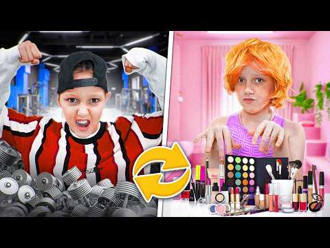 Видео: КОПИРУЕМ АМЕЛЬКУ! Мой друг повторяет все за мной!