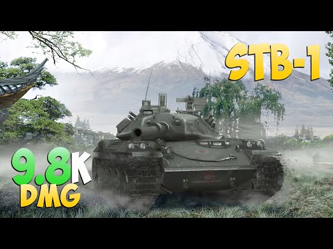 Видео: STB-1 - 4 Фрагов 9.8K Урона - Десант! - Мир Танков
